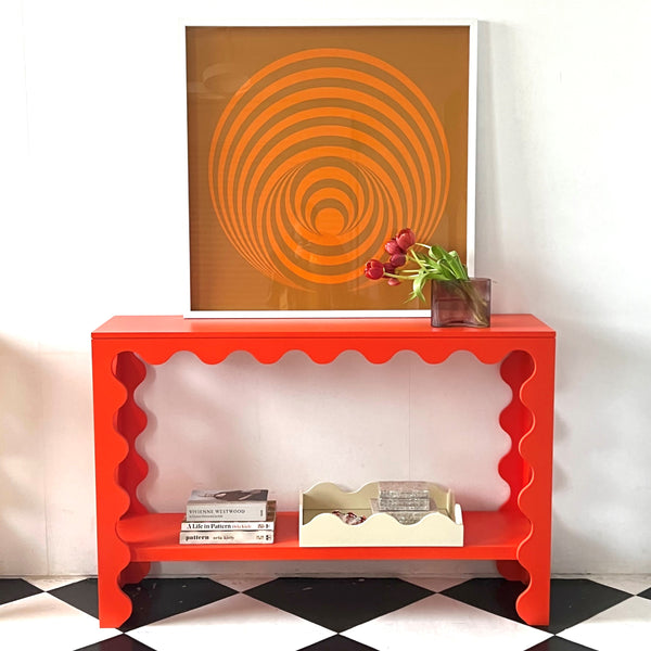 New Wave Console Table with shelf